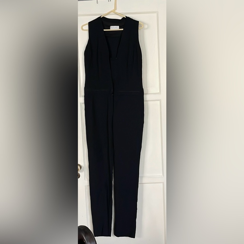Black sleeveless ALC jumpsuit